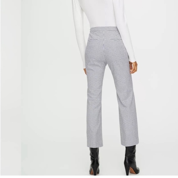 Aritzia Wilfred Kick Flare Pant in Black/ Espace Gingham Sz 0 - Picture 2 of 13